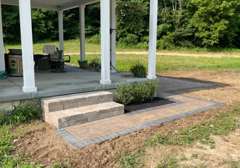 Stone Stairs Lancaster Landscaping Lawn Care and Snow Removal Services